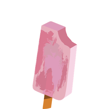 Paleta sabor fresa de leche