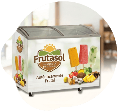 Custom-branded freezer